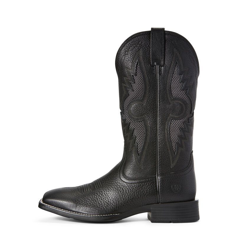 Ariat Western: Solado VentTEK Botas Western Hombre - Negras (WUPMN3601)